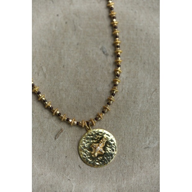 5 Octobre sidabro kaklo papuošalas su deimantais  5 Octobre sidabro kaklo papuošalas su deimantais